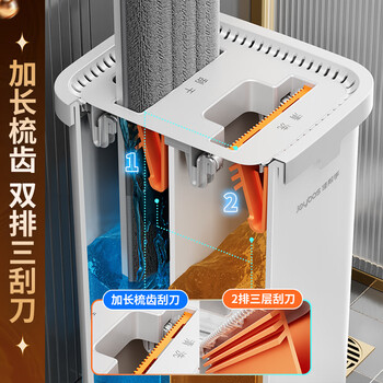 佳帮手平板拖把40cm6布家用一拖净免手洗2026带桶一套洗拖地神器墩拖布