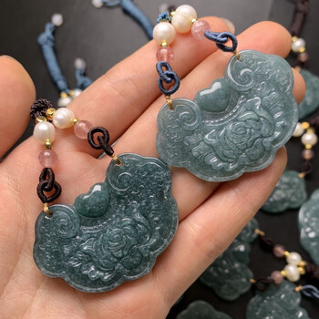 本翡翠　富貴花鳥　新品 0053 本翡翠 富貴花鳥 新品 0053