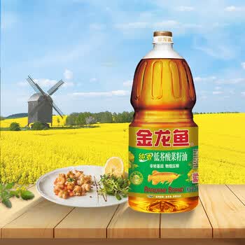 金龙鱼超韧纸手帕12包V0036+低芥酸原香菜籽油1.8L