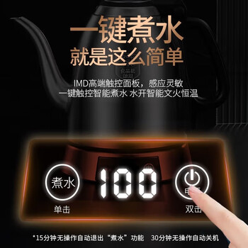 金灶（KAMJOVE）电热水壶电茶壶 E1+茶垢剂单发 不锈钢色1.2L泡茶壶 保温烧水壶 泡茶专用e1家用恒温热水壶
