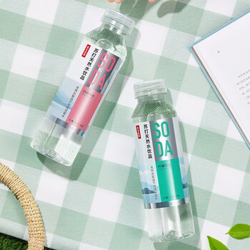 农夫山泉饮用天然水 苏打水 无糖柠檬 410ml*15瓶 整箱