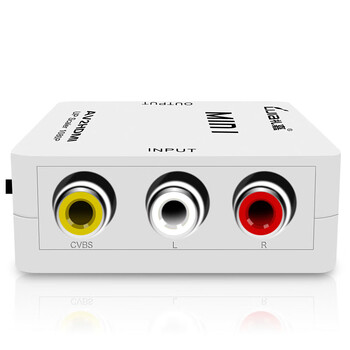 礼嘉 智能AV转HDMI转换器 MINI款 RCA三色线转HDMI高清连接线 机顶盒接电视显示器接口 1080P HDV-M668 礼嘉 智能AV转HDMI转换器 MINI款 RCA三色线转HDMI高清连接线 机顶盒接电视显示器接口 1080P HDV-M668