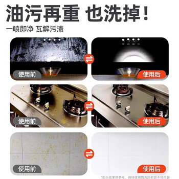 净狮油污净厨房重油污强力清洁剂500ml油烟机微波炉专用清洗剂食品级