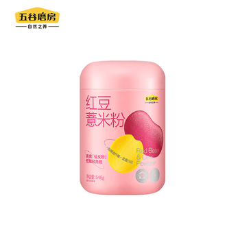 五谷磨房  低脂高纤轻负担 清爽代餐 优质食材 红豆薏米粉546g*1罐