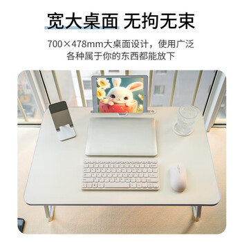 NVV 床上电脑桌 床上书桌笔记本支架懒人可折叠小桌子学生学习写字宿舍小桌板飘窗饭桌书桌NP-18S大号