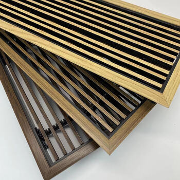 定制中央空调出风口格栅加长极窄极简窄边百叶abs回风口黑色线性 多款