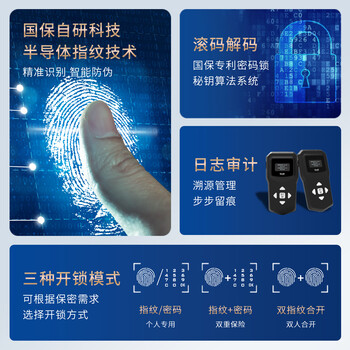 国保（Guub）办公保密柜G208-KF1电子密码锁资料柜国家认证国密级员工柜文档柜