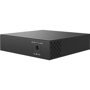 普联（TP-LINK）千兆单模单纤20公里光纤收发器 光电转换器20KM 千兆1光4电POE TL-FC314PB-20