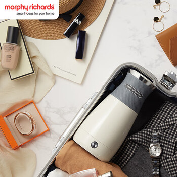 摩飞电器摩飞电热水壶便携式304不锈钢家用旅行烧水壶小巧便携MR6090灰色