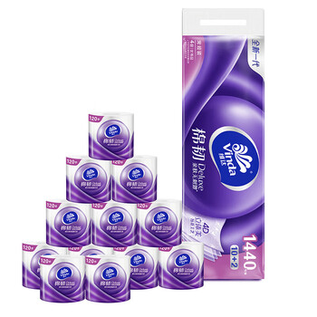 维达（Vinda）【食用油+卷纸】黄金比例稻谷鲜生调和油5L*2+V4469卷纸12卷*2提