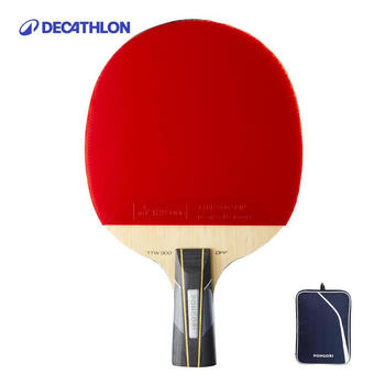迪卡侬专业乒乓球拍八星弧圈型直拍(断钢) 4095192 迪卡侬专业乒乓球拍八星弧圈型直拍(断钢) 4095192