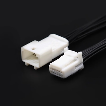 正鑫远 汽车连接器线束定制插头公母对插 8孔公端 1565804-1带线30cm0.5平方