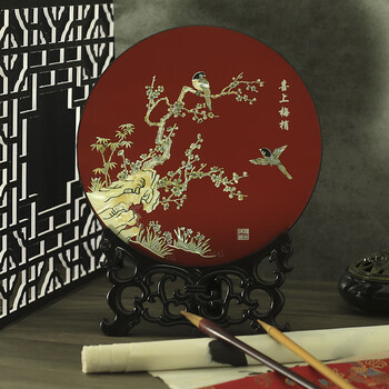 螺钿細工　置物 玉石細工｜螺鈿細工｜観音開き｜キャビネット