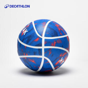 迪卡侬儿童篮球泡沫塑料幼儿园小学生轻盈深蓝色4号球K500-4486877