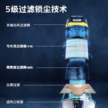 KARCHER德国卡赫 不锈钢桶式吸尘器25L大容量家商干湿两用工业开荒装修大吸力WD3s