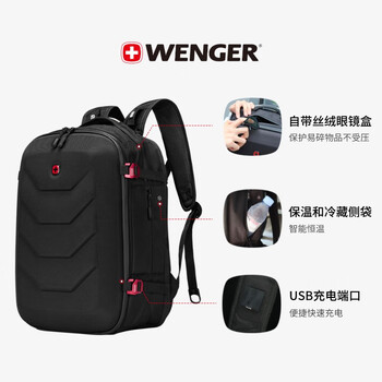 威戈（WENGER）瑞士军刀17.3英寸笔记本电脑包商务双肩包大容量BC1095.200681