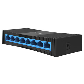 普联（TP-LINK）交换机 办公家用监控网络网线分流器分线器 TL-SF1008+ 基本型/8口百兆/塑壳
