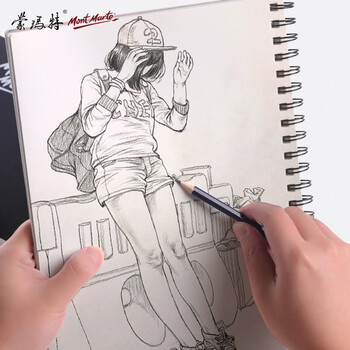 蒙玛特(Mont Marte)a5素描本 素描纸加厚速写本儿童手绘画画本 硬面空白本线圈彩铅本画纸MSB0004 速写 马克笔绘画