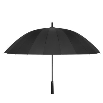 美度（MAYDU）长柄雨伞大号加固加厚结实抗风伞男士手动长把直柄雨伞黑M5003