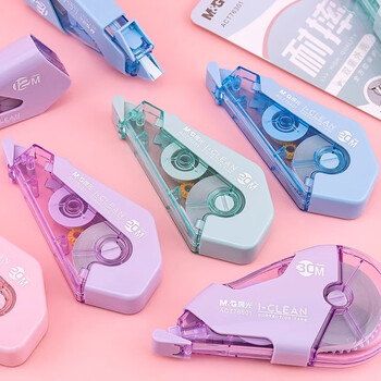 晨光（M&G）I-CLEAN耐摔修正带12m 学生专用隐形涂改带改正带改字带高颜值修改带 单支装 绿