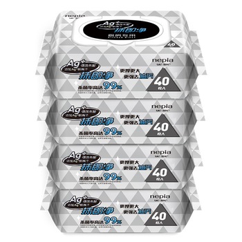 妮飘(Nepia)厨房湿巾纸巾40抽*4包160抽去油污懒人抹布除菌99%抹即净带盖抽纸 妮飘(Nepia)厨房湿巾纸巾40抽*4包160抽去油污懒人抹布除菌99%抹即净带盖抽纸