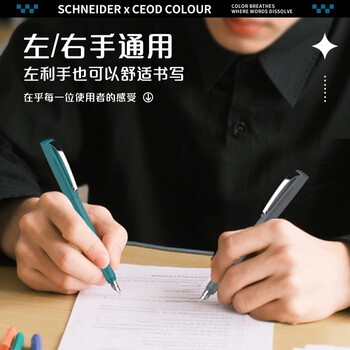 施耐德钢笔学生成人练字笔三四年级书写办公签字墨水笔EF尖 开学季 卡乐-岩石灰168721