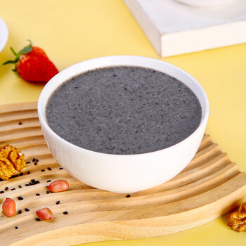 谷嘉能无蔗糖黑芝麻糊500g*3端午节中老年人送长辈父母送礼盒装