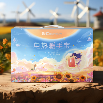 彩虹电热暖手宝【爆款】充电热水袋热敷暖宝宝 安全防爆暖水袋 冬季暖手（舒适插手套）粉色T614