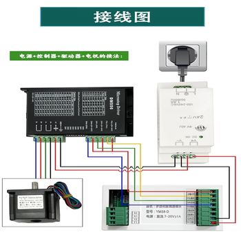 欧华远 步进伺服电机正反转控制器角度距离圈数调速板循环YMS8-D控制器