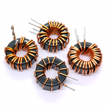 瀚时恒业 铁硅铝储能磁环电感 106075正弦波工频逆变器 10uH-4×1.0线-30A-立式扭脚（10只）