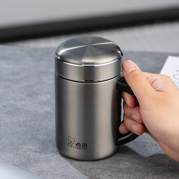 希诺（heenoor）保温杯316L不锈钢带把手过滤泡茶杯子500ML XN-1306S 单位：个