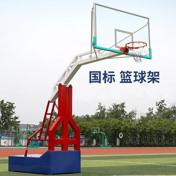 铁血令 篮球架户外标准篮球框室外成人移动蓝球架子 比赛款（三色）