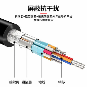 巴也 DB9一分二串口线RS232一拖二COM口线 一公转二母数据连接线（交叉）1.5米 BY-9DB015MFFX