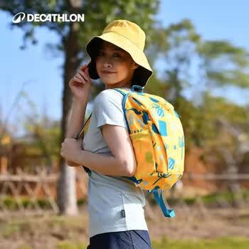 迪卡侬双肩包背包女书包男徒步小背包学生旅行包轻便户外小包-4773405