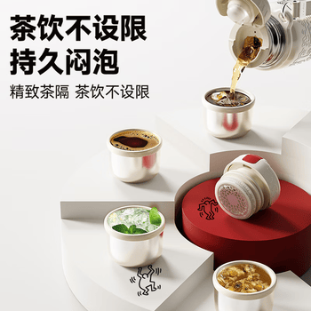 格米 GE-KH24AW-B118 凯斯哈林系列迷你律动保温杯580ml 星光游乐园