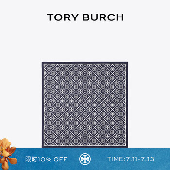 新品未使用❣️TORY BURCH フレットタイル ストール♡ネイビー TORY BURCH(トリーバーチ) / トートバッグ/PVC/ブラック/総柄