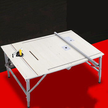 折叠小据木工锯台多功能便携式推台锯装修倒装小型木工工作台 7寸电