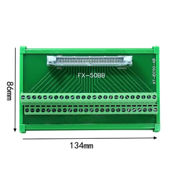 正鑫远  Fanuc 50芯分线器 数控机床电缆线 FX-50BB 电线端子板+3米连接线