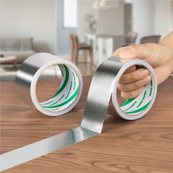 北极熊（Polar bear）铝箔胶带 特宽耐高温抗老化耐油耐腐美缝贴厨房灶台油烟机防油防水80mm*10m银色1卷装AL8010