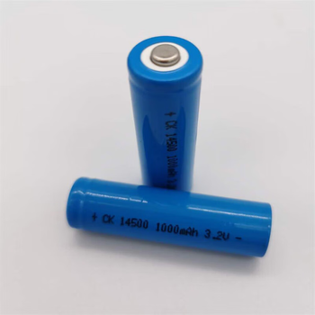 熙久阳 14500磷酸铁锂电池5号14500 3.2V 500 1000mAh ETC充电锂电池 蓝色500 带1.5插（5个） 