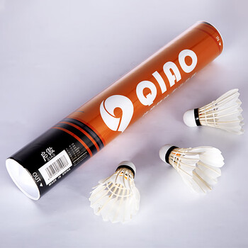 启傲(QIAO)鹅毛羽毛球训练级耐打鹅毛羽球AS15ew 12只装/筒 启傲(QIAO)鹅毛羽毛球训练级耐打鹅毛羽球AS15ew 12只装/筒