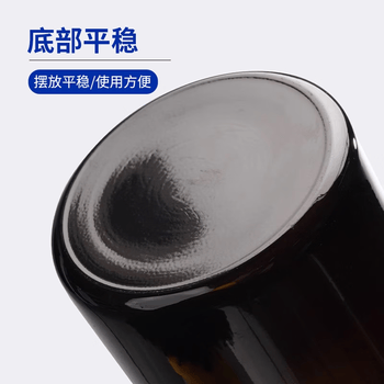 蜀牛 细口试剂瓶磨口瓶化学实验室小口瓶花瓶玻璃密封磨砂取样瓶样品瓶 (单只)透明小口50/60ml 