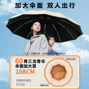 费林斯曼全自动雨伞男士超大号加固加厚抗风遮太阳伞晴雨两用便携防晒伞女
