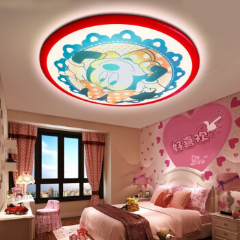 飞利浦（PHILIPS）儿童房卧室吸顶灯LED迪士尼米妮可爱童趣创意卡通装扮吸顶灯