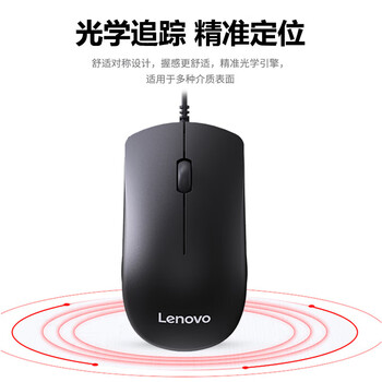 联想（Lenovo）MK11有线键鼠套装 键盘  办公鼠标键盘套装 商务电脑键盘笔记本键盘