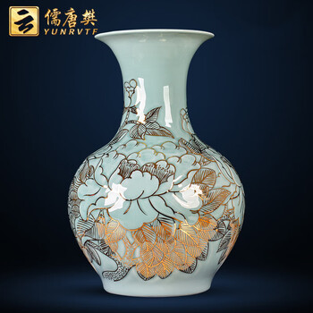 景德镇青釉瓷瓶型号规格- 京东
