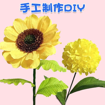 佳茉皱纹纸手工花材料褶皱纸彩色加厚纸艺花幼儿园花艺邹纹纸节日活动礼物厚款常用6色端午节