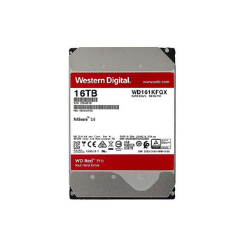 西部数据（WD）NAS机械硬盘 WD Red Pro西数红盘 16TB 企业级7200转512MB SATA CMR垂直网络存储3.5英寸WD161KFGX