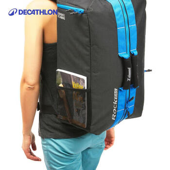 迪卡侬双肩包女攀岩绳包35L旅行包男大容量深灰蓝35L-2575886 迪卡侬双肩包女攀岩绳包35L旅行包男大容量深灰蓝35L-2575886