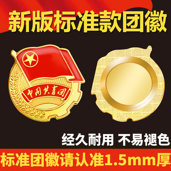 易利丰（elifo）2025最新版标准款1.5mm加厚正版2cm中国共青团团徽磁吸团员徽章别针款双面强磁大磁铁扣学生用胸章